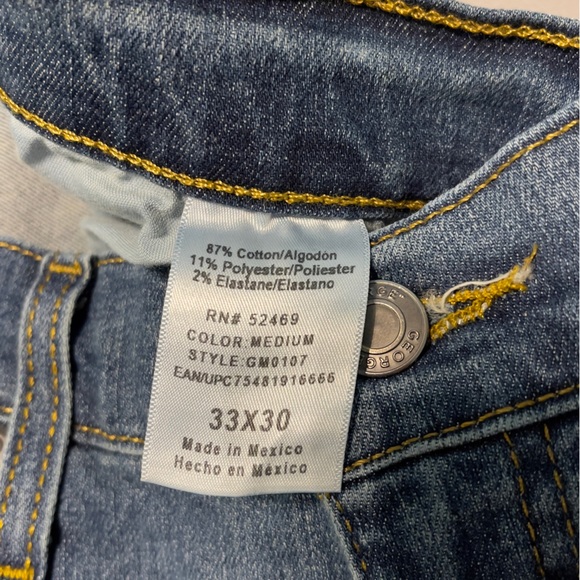 GEORGE DENIM JEANS 33x30 STRAIGHT LEG - Picture 3 of 5